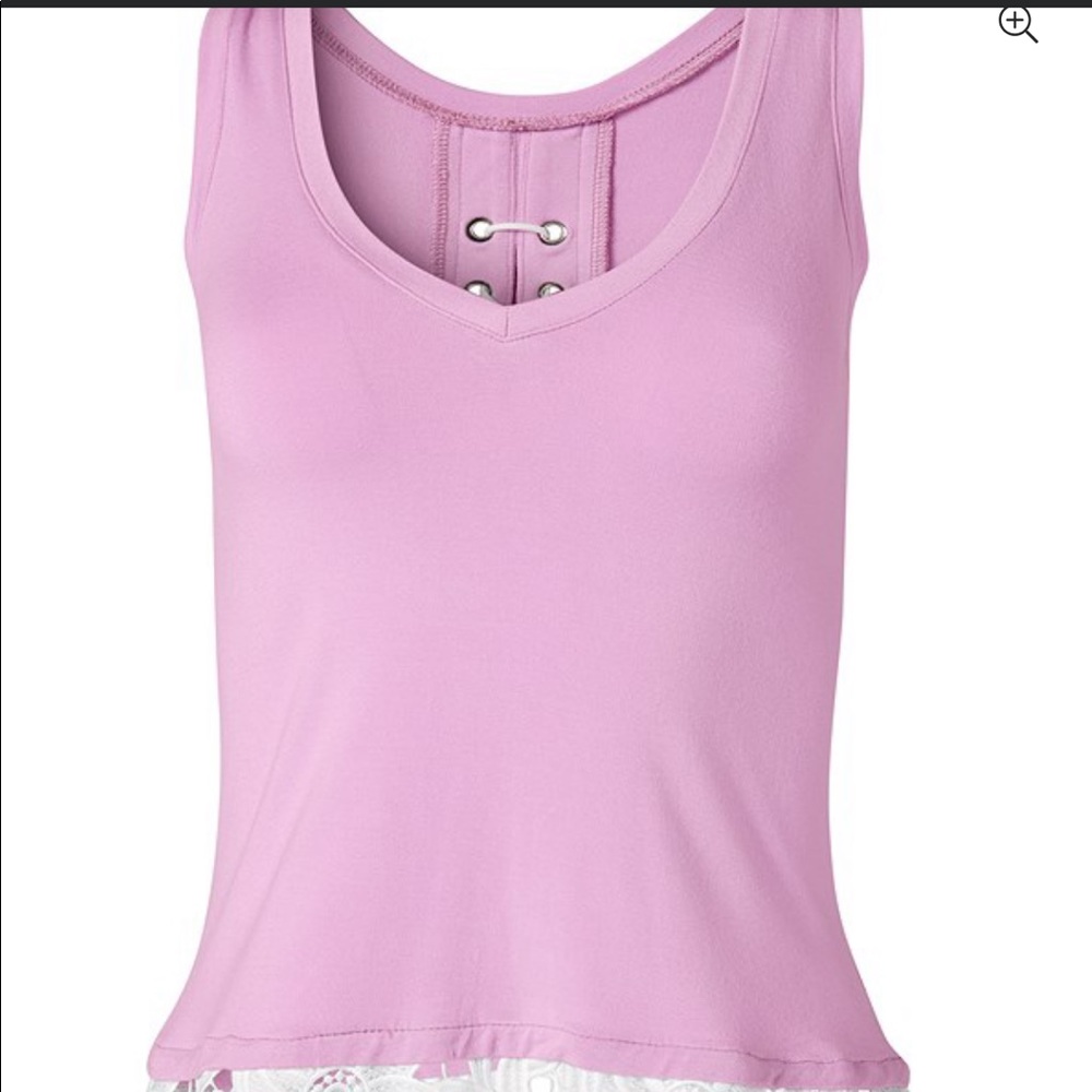 Women’s tank top lace detail